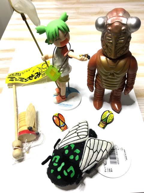 cicada related pop culture items from Japan