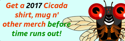 Buy a Cicada T-shirt, Mug, or Hat!