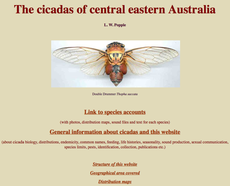 The cicadas of central eastern Australia