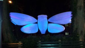 Light Up Cicada Sculpture at the Staten Island Museum by Roy Troutman