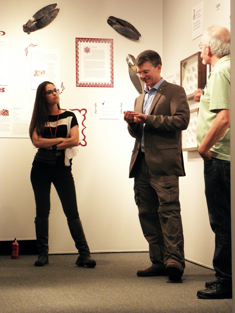 John Cooley _middle_ and Ed Johnson _right_ at the Staten Island Museum