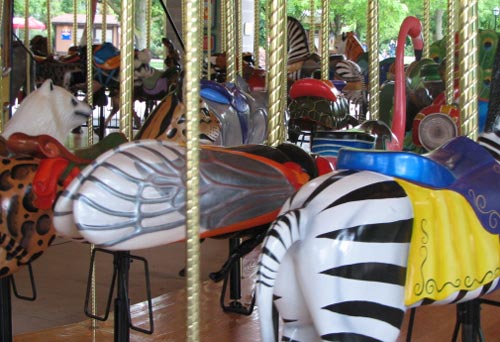 Cicada Carousel Ride at the Brookfield Zoo