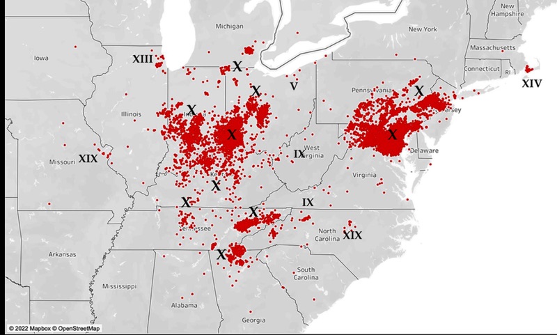 Possbile Straggler Locations