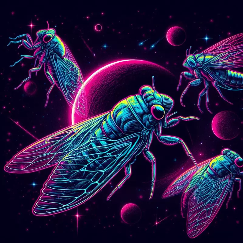 AI Neon Cicadas