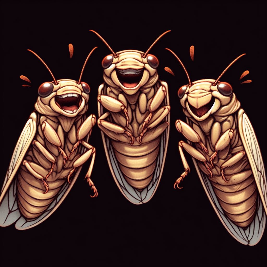 Laughing cicadas.